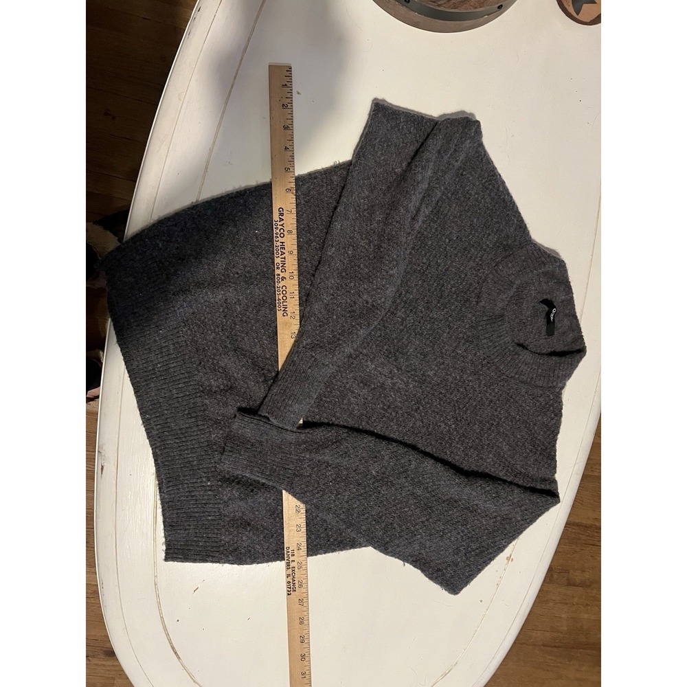 Quince Baby Alpaca Merino Wool Sweater Women Sz L  Gray Crewneck Luxury